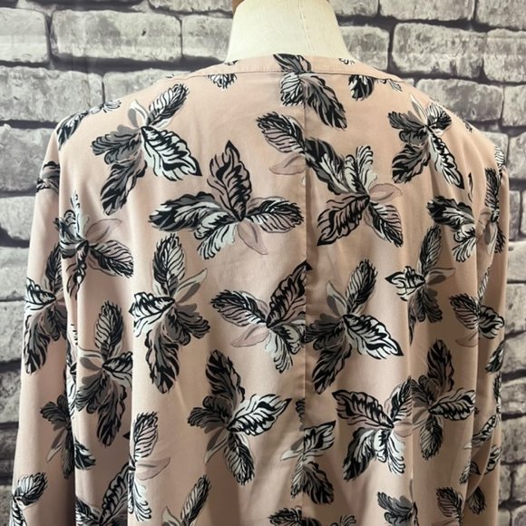 Lane Bryant Floral Long Sleeve Blouse Size 22 - Picture 8 of 11